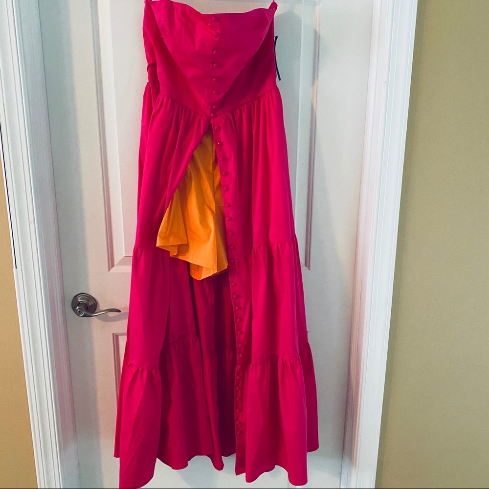 New York & Company Strapless Maxi Dress